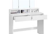 White Dressing Table With Mirrors (FREE POSTAGE)