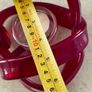 Newgrange Living  Red Art Glass Infinity Knot Tealight Candle Holder Hand Blown Twisted Abstract Sculpture Decor Image 4