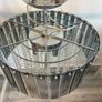 stunning modern crystal & glass chandelier Image 8