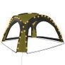Party Tent with LED and 4 Sidewalls 3.6x3.6x2.3 m Green Image 2