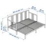 FYRESDAL Day-bed frame, black Image 2