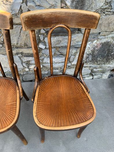 Pair of Thonet Bentwood Dining Chairs.