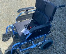 Aktiv X3 Pro Deluxe Lite Aluminium Attendant Propelled Wheelchair with Head Rest