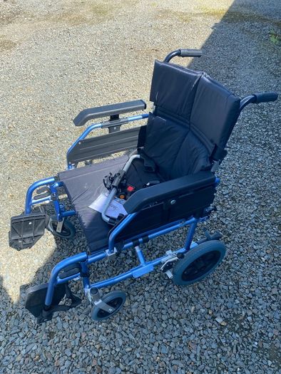 Aktiv X3 Pro Deluxe Lite Aluminium Attendant Propelled Wheelchair with Head Rest