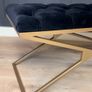 Metal-Framed Bench 120x40cm Gold Frame Image 6