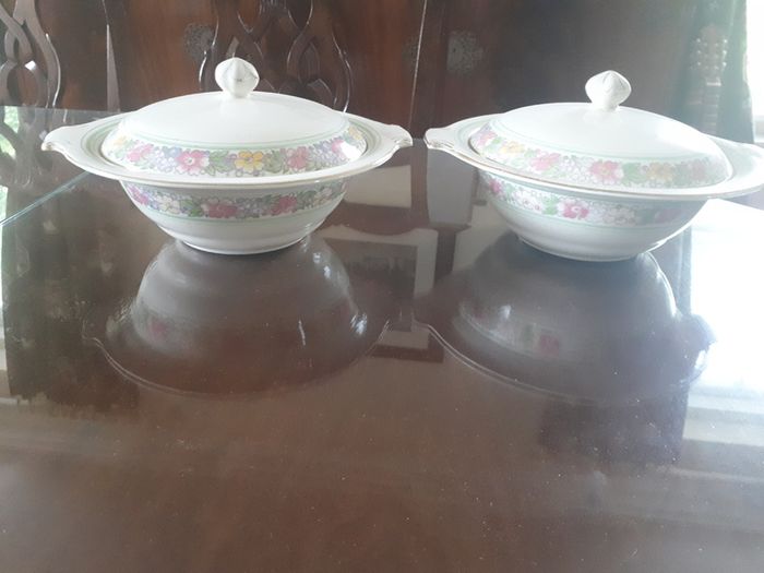 2 x Beautiful antique serving dishes