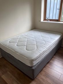 Double Bed with Mattress, Excellent Condition
