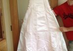Princess style Baby pink and white debs dress