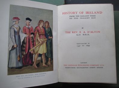 History Of Ireland in Six Vols by Rev. E.A. d'Alton