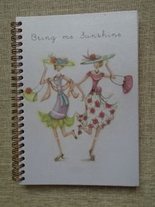 Note book, Bring me Sunshine spiral notebook, stationery