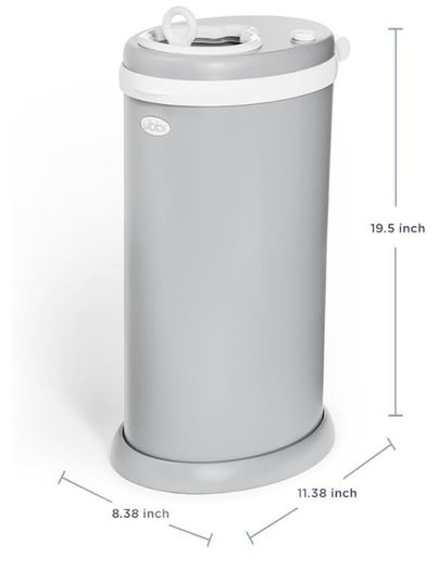 Odour trapped Stainless steel nappy disposal bin