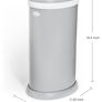 Odour trapped Stainless steel nappy disposal bin Image 3