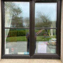 Black triple glazed window.