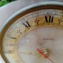 Tempora clock, mid century clock,Lucite, pink clock Image 7
