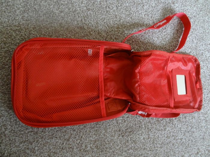 Colgate cosmetic travel zip bag