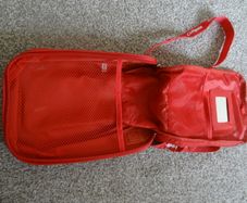 Colgate cosmetic travel zip bag