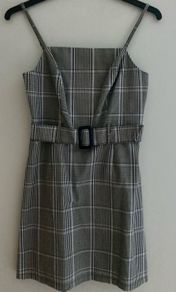 Pinafore tartan dress