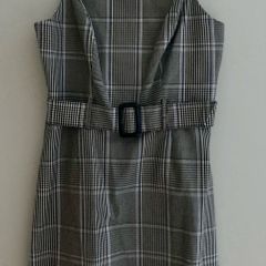 Pinafore tartan dress