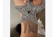 Sparkly Star Sticker with Tassles