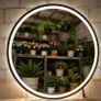 LED Bathroom Mirror Dual LED Bluetooth Speakers Music 110cm Round Image 3