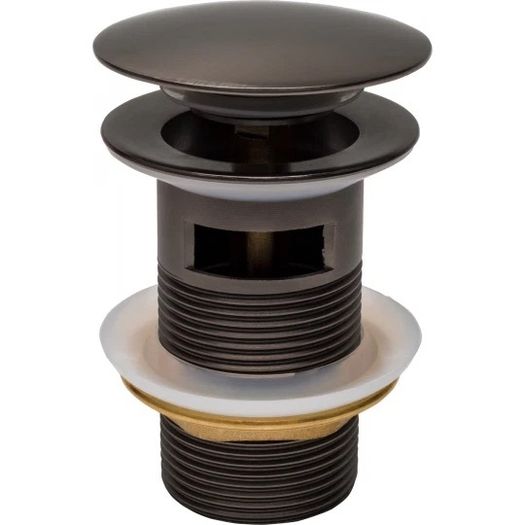 Graphite Basin Plug with Overflow