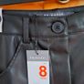 Leather Style Shorts Uk8 Image 2
