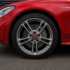 4 x Mercedes Centre Caps (RED) FREE POST