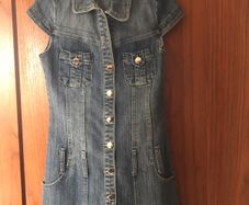 Ladies denim dress size 8