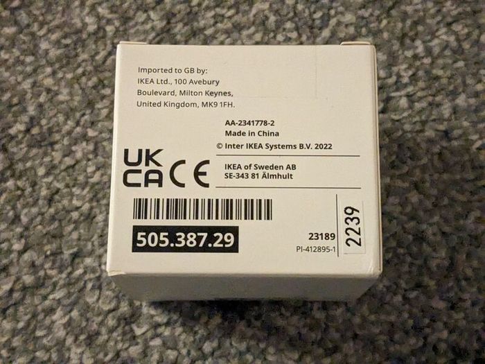 Ikea Smahagel phone charger 5V 1A