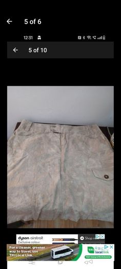 Villa tie dyed cotton skirt. With slight stretch. New never worn. e