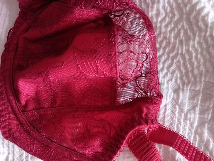 Fantasie Allegra - Underwired Side Support Bra 30F and Briefs S - Red - BNWT RRP 80