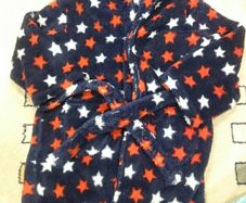 Navy boys bathrobe size 7-8y