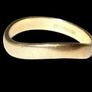 Vintage Hallmarked 9ct Gold 'Wave' Ring Image 4