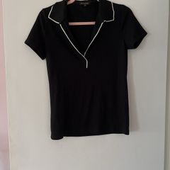 Massimo dutti knit polo shirt