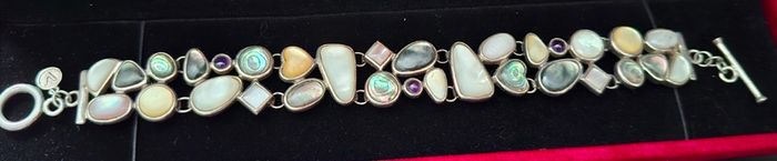 A stunning sterling silver bracelet