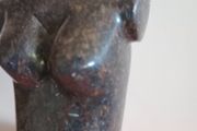 Serpentine Marble "Venus" Female Torso Sculpture on Marble Base