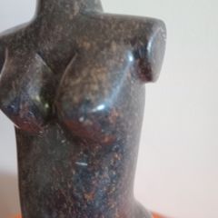 Serpentine Marble "Venus" Female Torso Sculpture on Marble Base