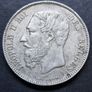 Belgium 1873 Silver 5 Francs coin Image 4