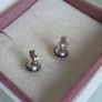 Pandora midnight star navy,blue crystal stud earrings very good condition fully hallmarked (no box Image 6