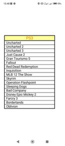 Playstation and Xbox games