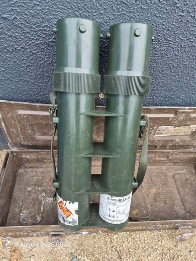 Military Ammunition Chest and Twin Mortar Holders