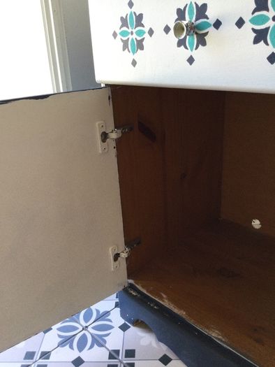 Navy blue bedside locker/ bathroom cabinet