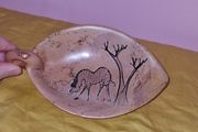 Hand carved African Soapstone trinket dish