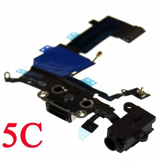 Charging Dock Port and Headphone Jack Flex Cable for iPhone 5C - #153035