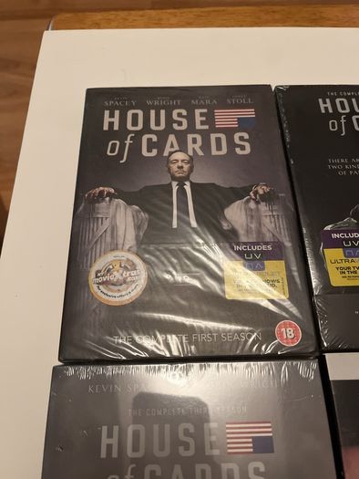 House of Cards. Season 1-4 DVD Sets. New.