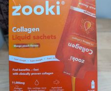 Zooki Super Strength Collagen Liquid Sachets Mango Peach 30 Pack