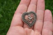 Vintage Sterling Silver 925 Brooch 1"x1"
