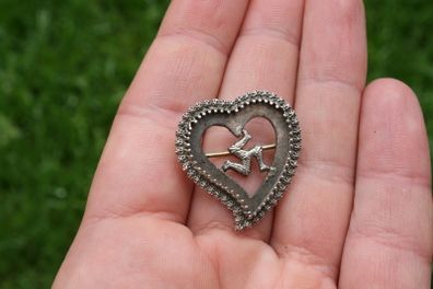 Vintage Sterling Silver 925 Brooch 1"x1"