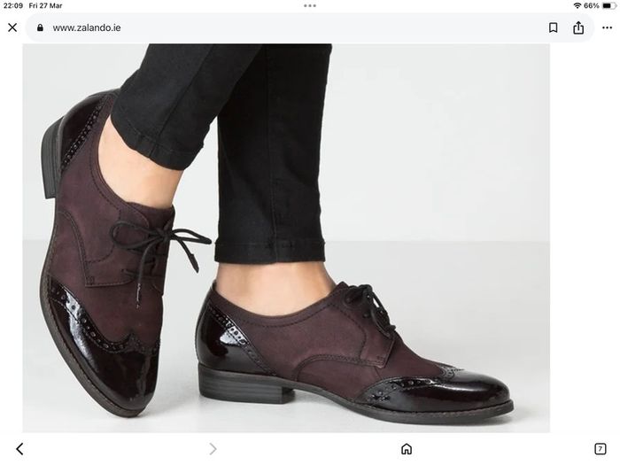 TAMARIS Brogue Flats