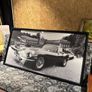 Will and I clearance jaguar e type large framed picture Image 2